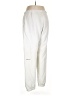 Super World 100% Cotton Solid Ivory Track Pants Size XL - photo 2