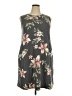 Apt. 9 Floral Gray Casual Dress Size XXL - photo 1