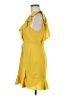 BCBGMAXAZRIA 100% Polyester Solid Yellow Cocktail Dress Size 6 - photo 5