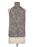 A.L.C. 100% Silk Silver Sleeveless Silk Top Size 8 - photo 1
