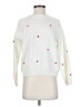 Unbranded 100% Polyester Hearts White Pullover Sweater Size S - photo 1