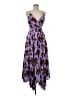 Jonathan Simkhai 100% Polyester Hearts Purple Cocktail Dress Size 6 - photo 1
