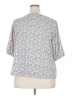 H&M Silver Short Sleeve Blouse Size XXL - photo 2