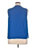 Attention 100% Polyester Blue Sleeveless Blouse Size XL - photo 2