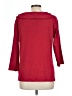 Rafaella 100% Cotton Red 3/4 Sleeve Top Size L - photo 2