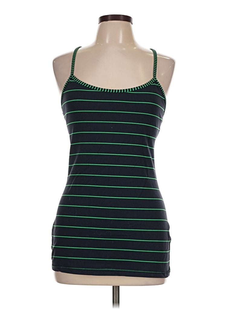 Pre-owned Lululemon Athletica Tank Top Green Strapless Neckline Tops