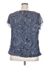 DressBarn 100% Polyester Blue Short Sleeve Blouse Size 18 - photo 2