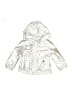 Cat & Jack 100% Polyester Metallic Silver Raincoat 9-12 MO / 12 MO - photo 1