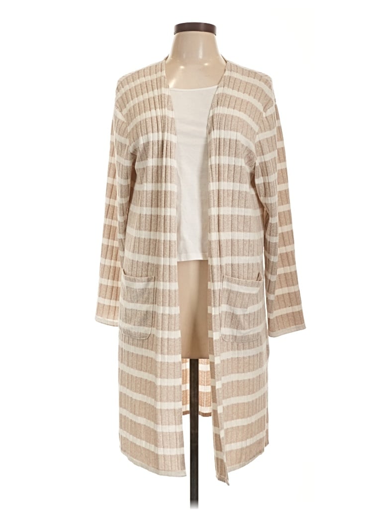 Pre-owned Nine West Cardigan Sweater In Tan