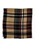 Unbranded Plaid Brown Scarf One size - photo 2