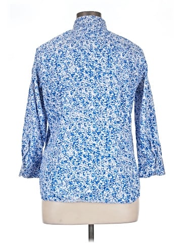 Chaps 3/4 Sleeve Button-Down Shirt (view 2)