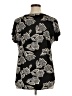 Assorted Brands Black Short Sleeve Blouse Size 1X - photo 2