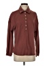 Unbranded 100% Polyester Brown Long Sleeve Polo Size S - photo 1