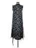 Ann Taylor LOFT 100% Polyester Paisley Blue Cocktail Dress Size S - photo 1