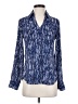 Express 100% Polyester Blue Long Sleeve Blouse Size XS - photo 1