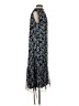 Ann Taylor LOFT 100% Polyester Paisley Blue Cocktail Dress Size S - photo 4