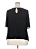 Ann Taylor LOFT 100% Polyester Black Short Sleeve Blouse Size 18 - photo 2