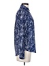 Express 100% Polyester Blue Long Sleeve Blouse Size XS - photo 4