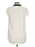 HD in Paris 100% Polyester Ivory Short Sleeve Blouse Size 12 - photo 2