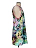 Glam 100% Polyester Print Green Casual Dress Size S - photo 4