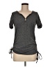 Shein Gray Short Sleeve Top Size 6 - photo 1