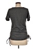 Shein Gray Short Sleeve Top Size 6 - photo 2
