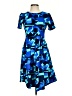 Lularoe Graphic Blue Casual Dress Size S - photo 1