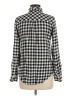 Matilda Jane 100% Rayon Checkered-gingham Black Long Sleeve Button-Down Shirt Size M - photo 2