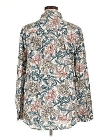 Ann Taylor LOFT Outlet Long Sleeve Button-Down Shirt (view 2)