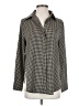 VICI Houndstooth Black Long Sleeve Blouse Size XS - photo 1
