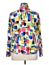 IBKUL Color Block Blue Long Sleeve Blouse Size XL - photo 2