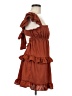 WeWoreWhat 100% Polyester Brown Casual Dress Size M - photo 4