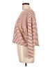perfectwhitetee 100% Cotton Stripes Brown Pullover Sweater Size L - photo 5