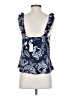 Express 100% Polyester Blue Sleeveless Blouse Size XS - photo 2