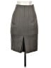 Express Solid Gray Formal Skirt Size 00 - photo 2