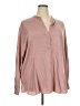 Vince. Pink Long Sleeve Silk Top Size 2X - photo 1