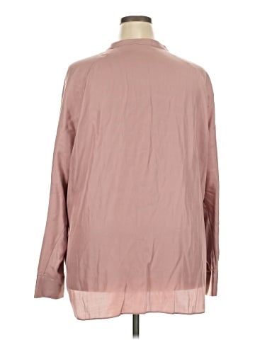 Vince. Long Sleeve Silk Top (view 2)
