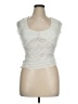 Elodie Silver Short Sleeve Top Size XL - photo 1