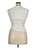 Elodie Silver Short Sleeve Top Size XL - photo 2
