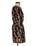 Tyche 100% Polyester Print Brown Casual Dress Size S - photo 4