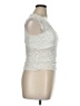 Elodie Silver Short Sleeve Top Size XL - photo 4
