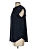 Ann Taylor LOFT 100% Polyester Stars Black Sleeveless Blouse Size S - photo 5