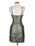 Cache Metallic Silver Cocktail Dress Size 2 - photo 2