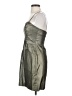 Cache Metallic Silver Cocktail Dress Size 2 - photo 5