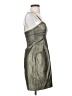 Cache Metallic Silver Cocktail Dress Size 2 - photo 4