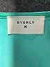 Everly 100% Polyester Solid Teal Casual Dress Size S - photo 7
