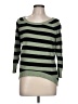Charlotte 100% Cotton Stripes Green Pullover Sweater Size L - photo 1