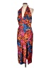 Lulus Print Orange Cocktail Dress Size L - photo 1