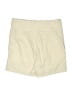 OVERLOVER 100% Cotton Solid Ivory Khaki Shorts Size XS - photo 2