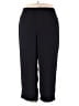 ELOQUII 100% Polyester Solid Black Casual Pants Size 18 Plus - photo 1